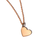 14K rose gold Heart pendant
